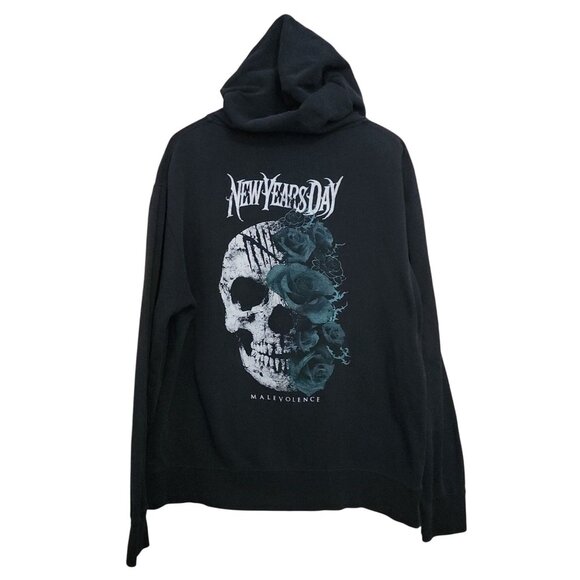 New Years Day Malevolence Album Full Zip Hoodie - Picture 2 of 7